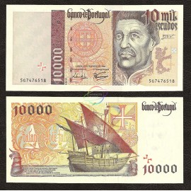Portugal 10,000 Escudos, 1998, P-191c, UNC