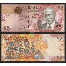 Bahamas 3 Dollars, 2007, P-72, UNC