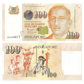 Singapore 100 Dollars, 1 Diamond, 2016, P-50, UNC