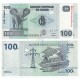 Congo D.R. 100 Francs X 1000 PCS, Brick, 2013, P-98, UNC