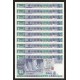 Singapore 1 Dollar X 10 PCS, 1987, P-18a, UNC