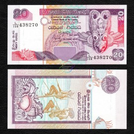 Sri Lanka 20 Rupees, 1995, P-109, UNC