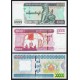 Myanmar 1,000, 5,000, 10,000 Kyats Set 3 PCS, 2004 2015, P-80, 83, 84, UNC