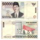 Indonesia 50,000 Rupiah, 1999/2001, P-139, UNC