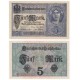 Germany 5 Mark, 7 Digit Serial, 1917, P-56a, AU