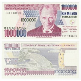 Turkey 1,000,000 Lira, 2000, P-213, UNC