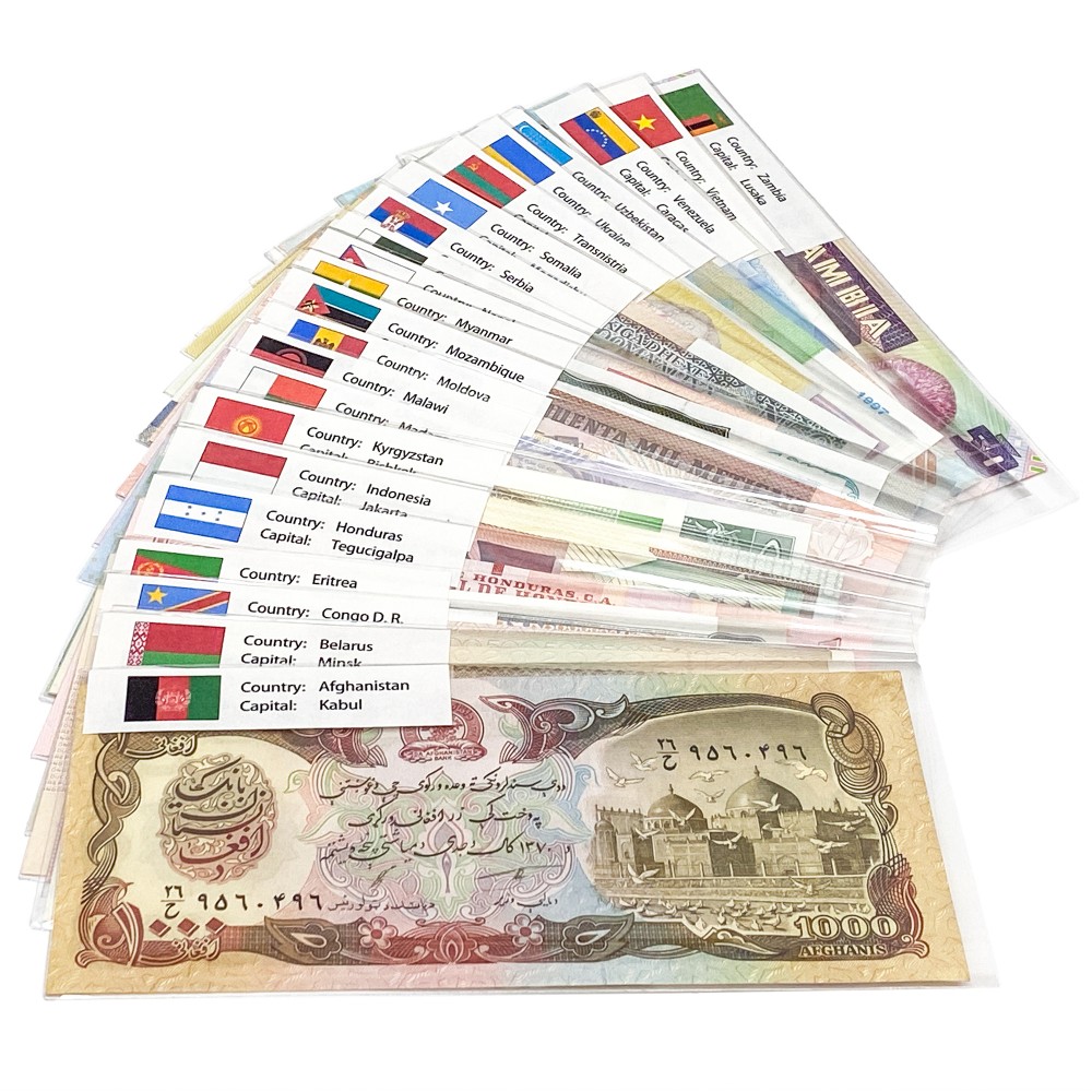 thumbnail image 2 of Lots 100 Different Real Paper Money – 50 Countries World Banknotes Collection UNC 2 of 4