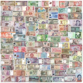 World 100 PCS Uncirculated Banknotes Set 100 Different Countries Currency Lot UNC