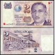 Singapore 2 Dollars, Millenium Overprint, 2000, P-45, UNC