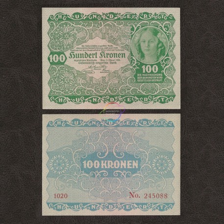 Austria 100 Kronen, 1922, P-77, AU