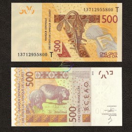 West African States, Togo 500 Francs, 2012, P-819T, UNC