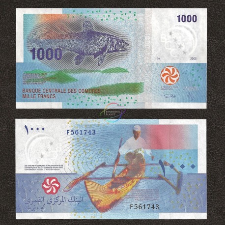 Comoros 1000 Francs, 2005, P-16, UNC