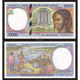 Central African States, Central African Republic 10,000 Francs, 1999, P-305F, UNC
