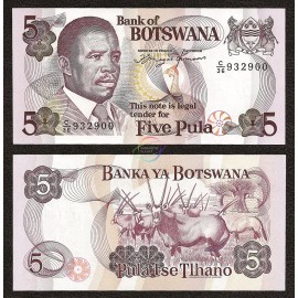 Botswana 5 Pula, 1992, P-11, UNC